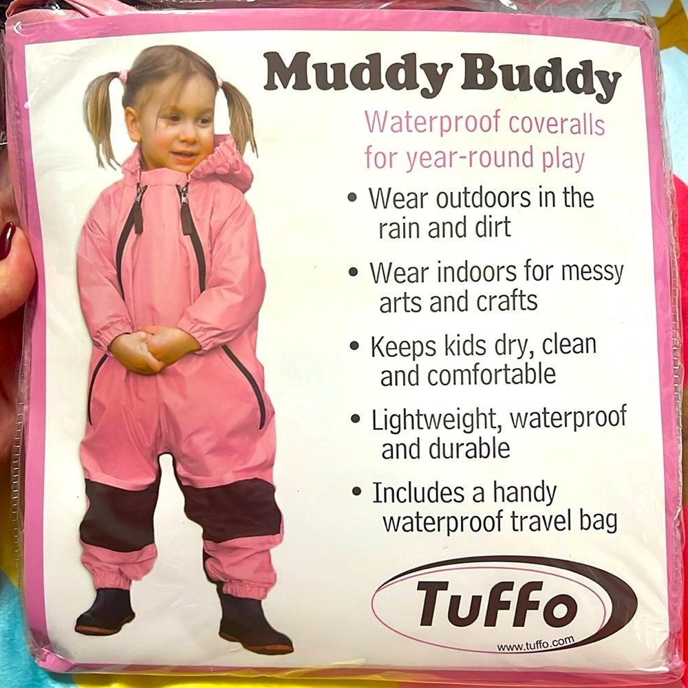 Tuffo Muddy Buddy pink size 4T